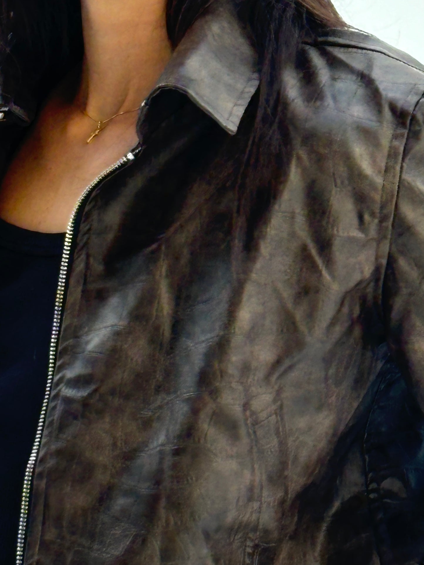 The Jouki Leather Jacket - Brown