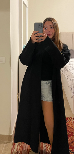 BLACK CARDI COAT