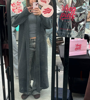 GREY CARDI-COAT