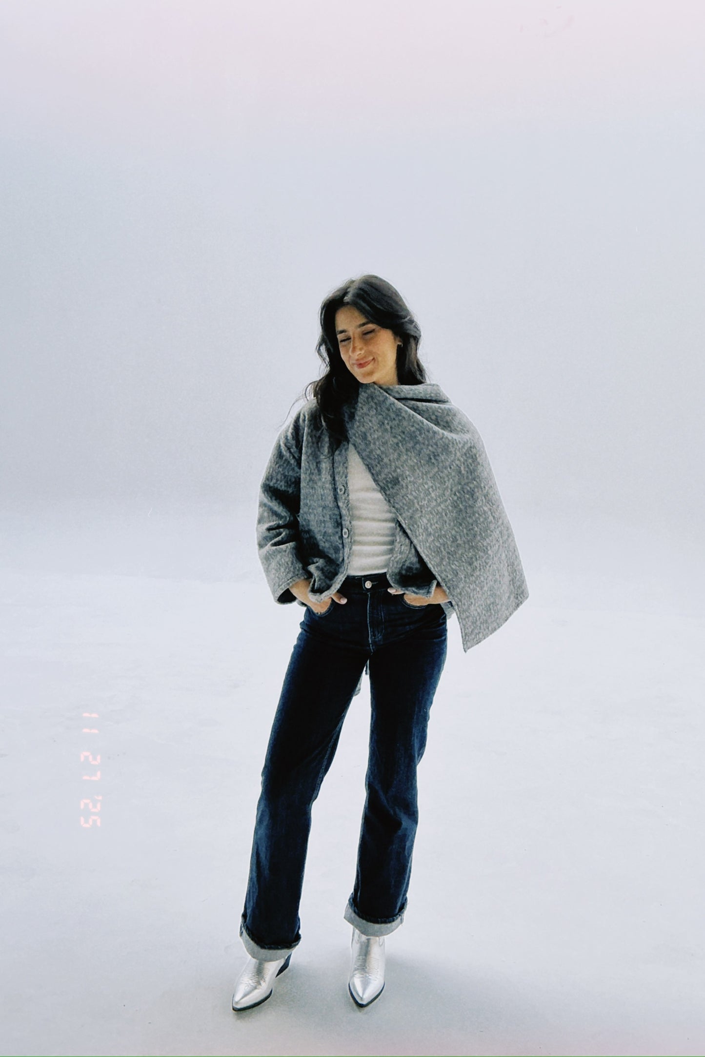 The Grey Scarf Cardigan